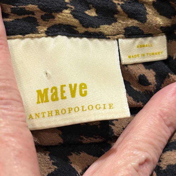 Maeve by Anthropologie Juno Leopard Animal Print Dress Size XS - Picture 4 of 5